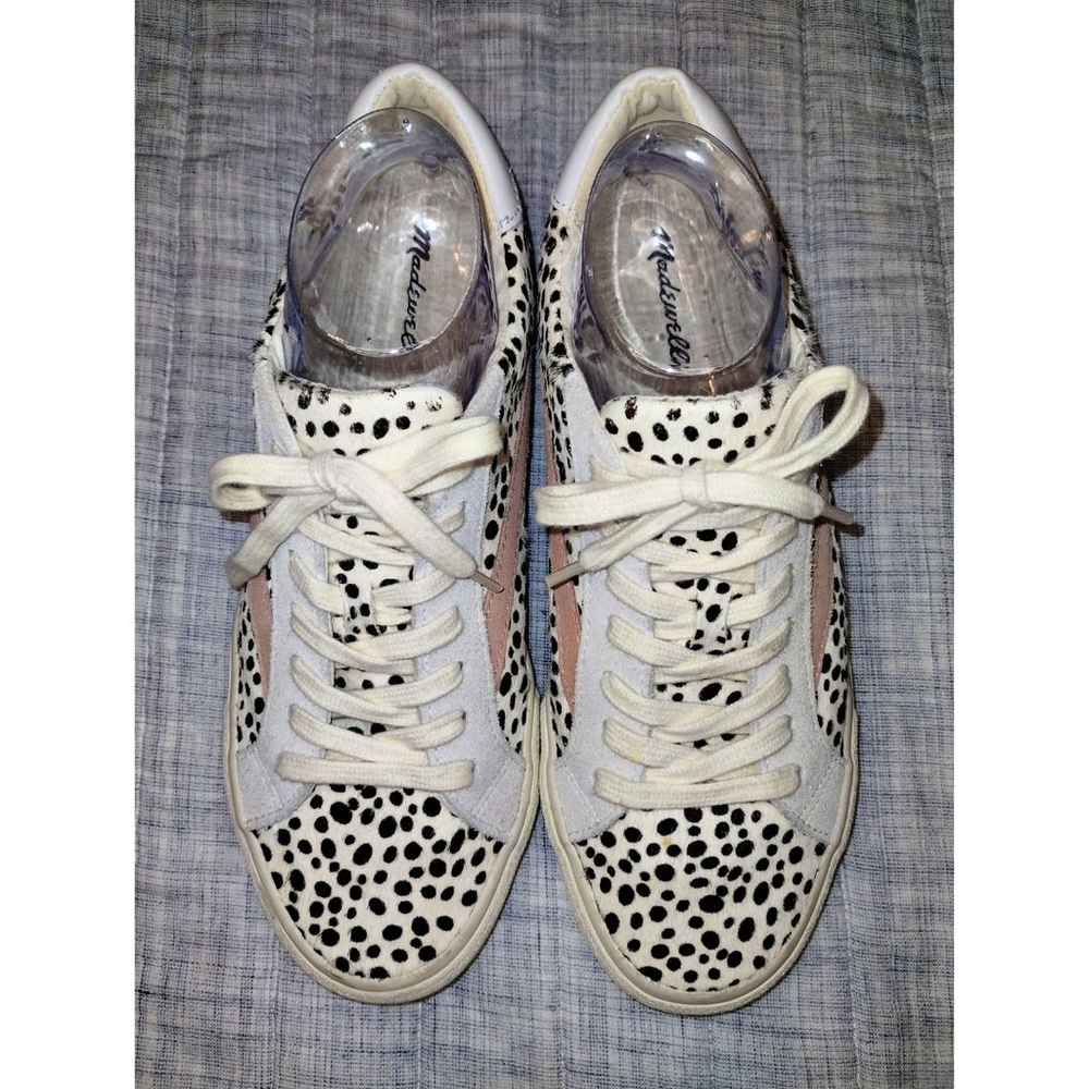 Madewell Sidewalk Low-Top Sneakers in Spot Dot Calf Hair (Size 10)